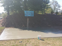 Backyard basketball court in Bridgewater, MA. Whatever your sport, you could have a court surface and accessories of your own in Dennis, Orleans, Norwood, Watertown or Barnstable.