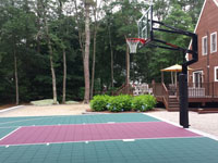 Basketball court patio in Dartmouth, MA