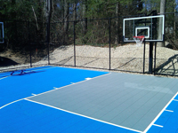 Basketball court in Lakeville, MA