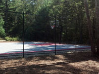 Parsonage Road town basketball court restoration in Plympton, MA
