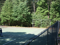 Court resurfacing for multiple games and sports at a residential complex in Duxbury, MA. This could be your commercial basketball or tennis court for tenants in Taunton, Brockton, Plymouth, Worcester, Dedham, or Burlington.