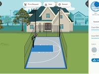Partial screen capture of Basketball Courts MA court design app.