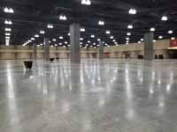 Convention center shown before installing indoor game tile volleyball courts for New England Regional Volleyball Association (NERVA) Winterfest 2020 tournament in Hartford, CT.